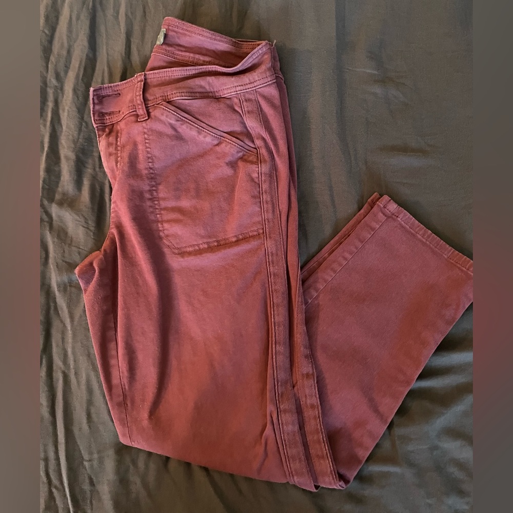 Crop Aviator Twill Pants